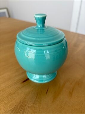 Fiesta Turquoise Lidded Sugar Bowl Fiestaware